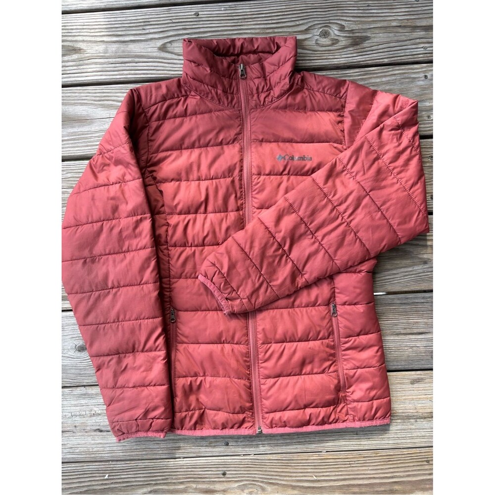 Columbia Men's Brick/Salmon Red Quilted Puffer Jacket